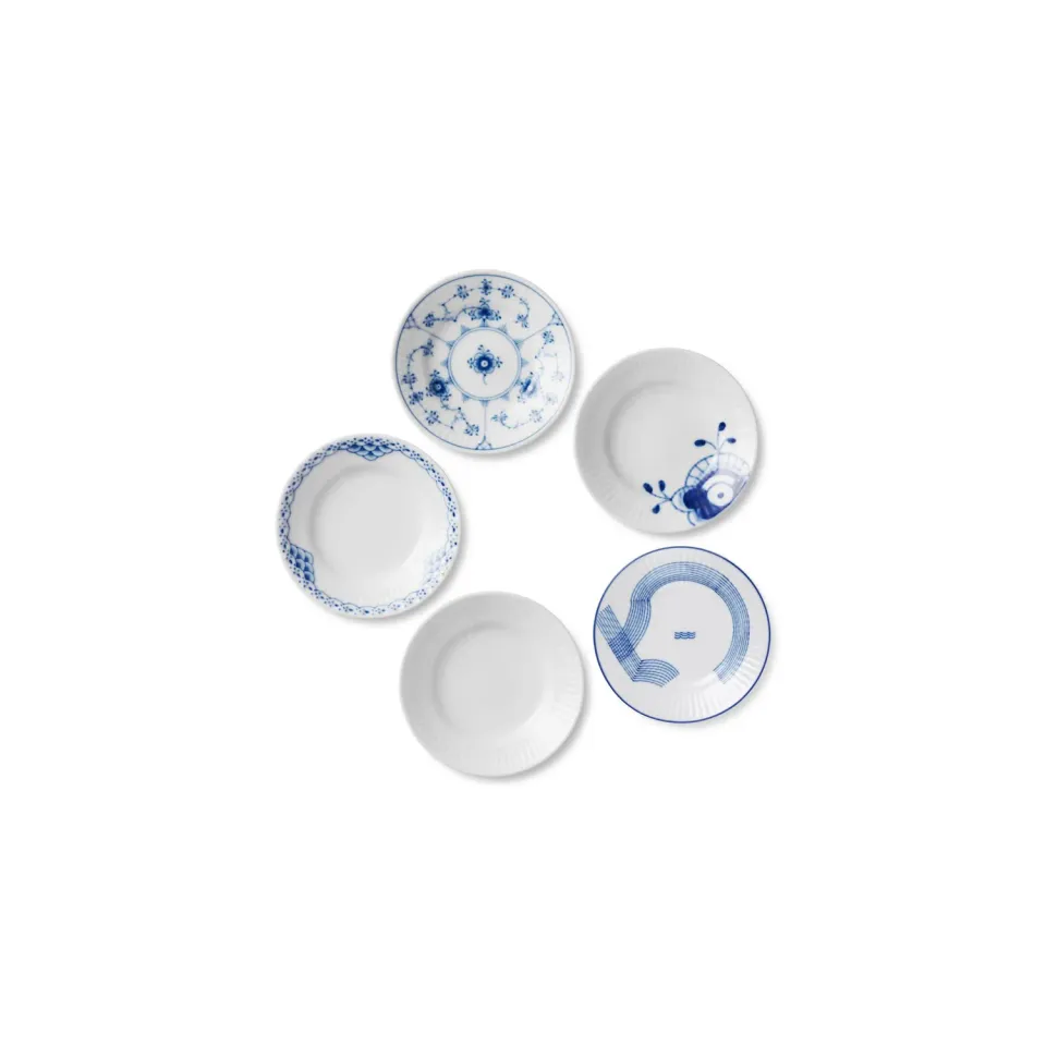 Kgl. Porcelæn Gifts with History tallerken 11 cm 5 stk