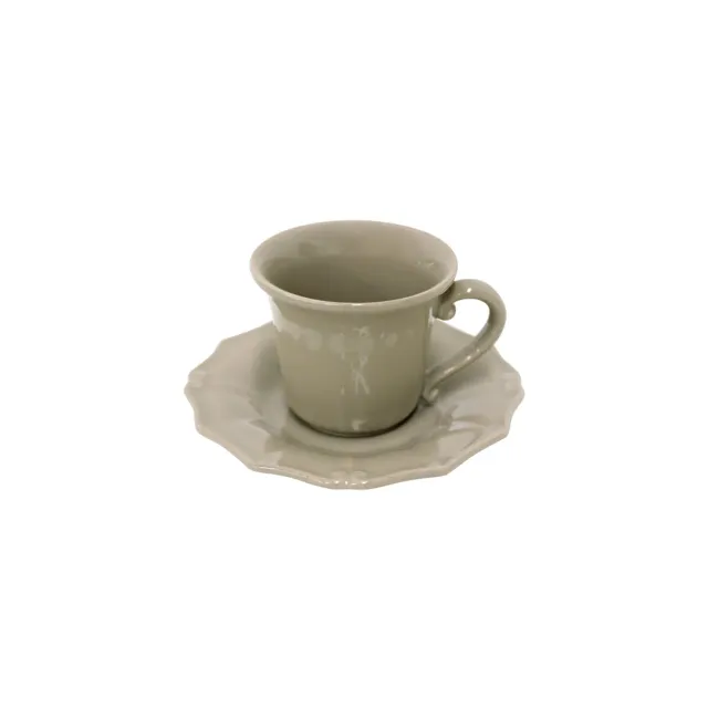 Costa Nova Vintage Port VP106 kaffekop med underkop taupe stentøj