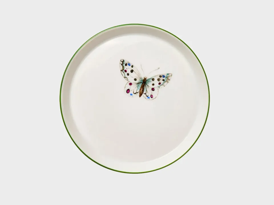 Nymphenburg Schmetterling lille skål bemalet