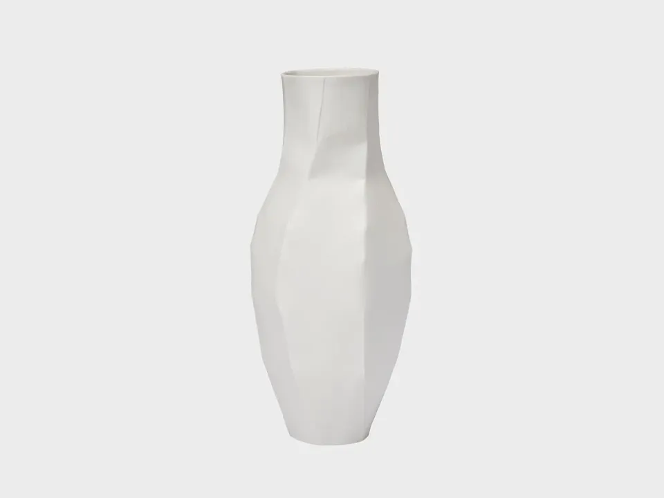 Nymphenburg Lightscape vase XS hvid biskuit 18,5 cm