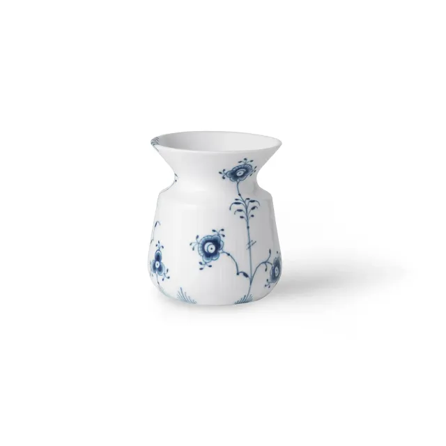 Kgl. Porcelæn Blå Elements vase 10 cm håndmalet musselmalet
