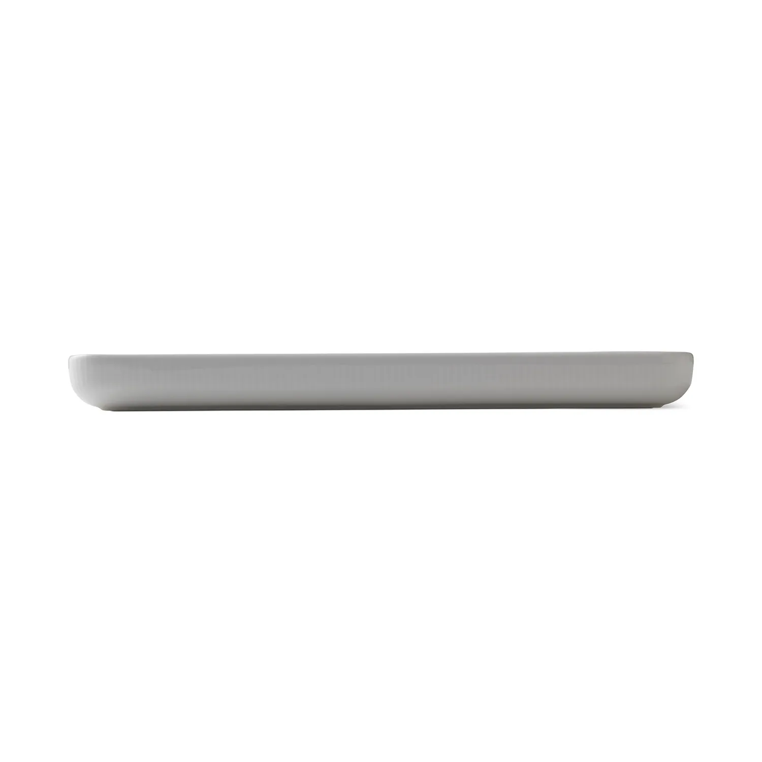 Kgl. Porcelæn Hvid Riflet fad 36 cm rektangulært