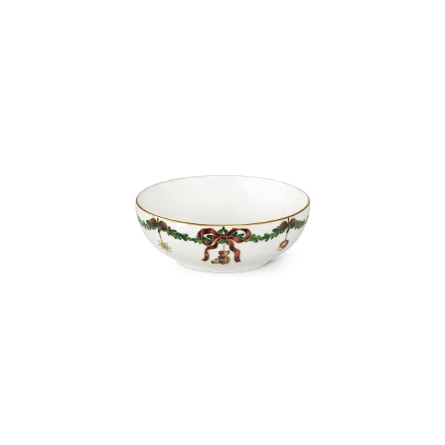 Royal Copenhagen Stjerne Riflet Jul skål 50 cl juleporcelæn