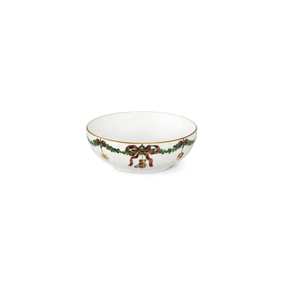 Royal Copenhagen Stjerne Riflet Jul skål 50 cl juleporcelæn