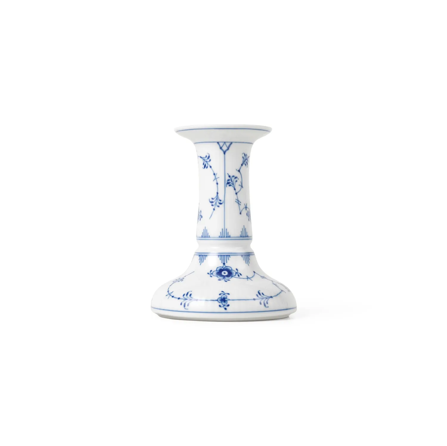 Royal Copenhagen Musselmalet Riflet lysestage 11,5 cm