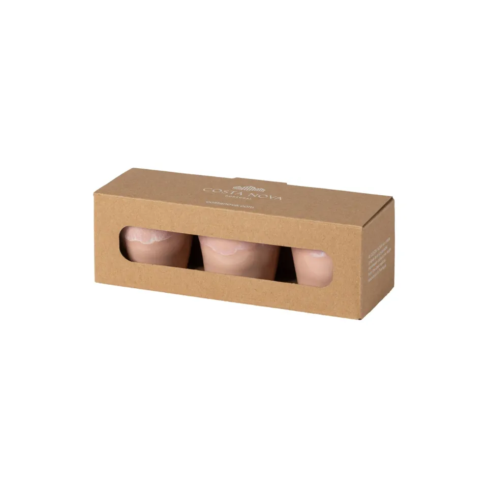 Costa Nova Grespresso espressokopper 3 stk soft pink stentøj