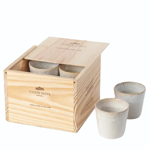 Costa Nova Grespresso Gift Box 8 Lungo Cups kopper 8 stk hvid