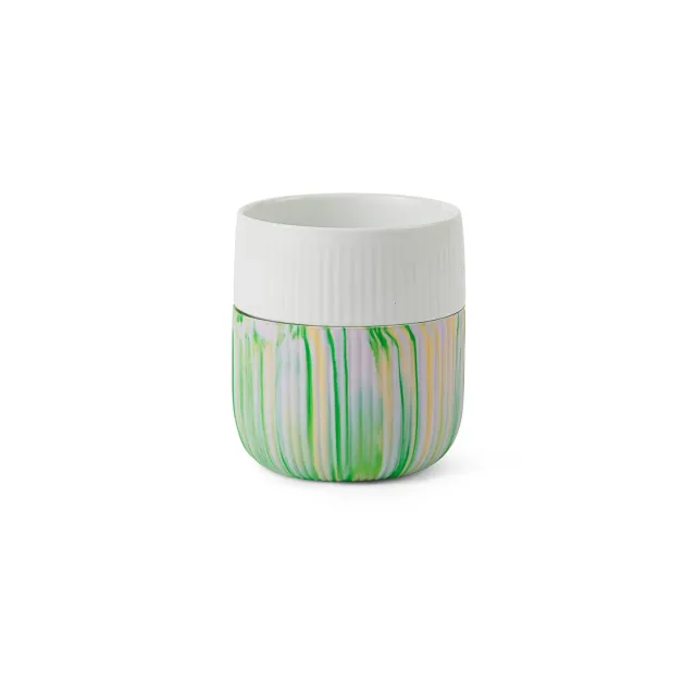 Royal Copenhagen Riflet Contrast Marble krus 35 cl Limeburst