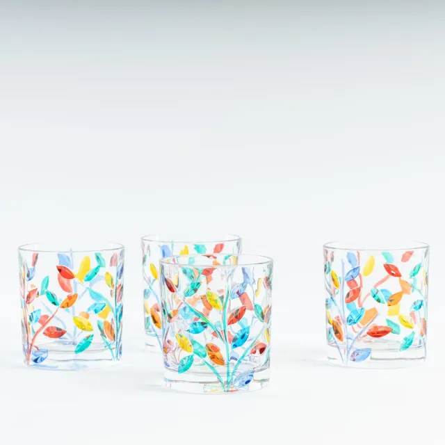 Les Ottomans CG01 tumblerglas krystal 4 stk flerfarvet