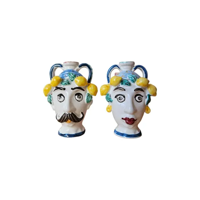 Les Ottomans Sicily Sculpture olieflasker 2 stk håndmalet