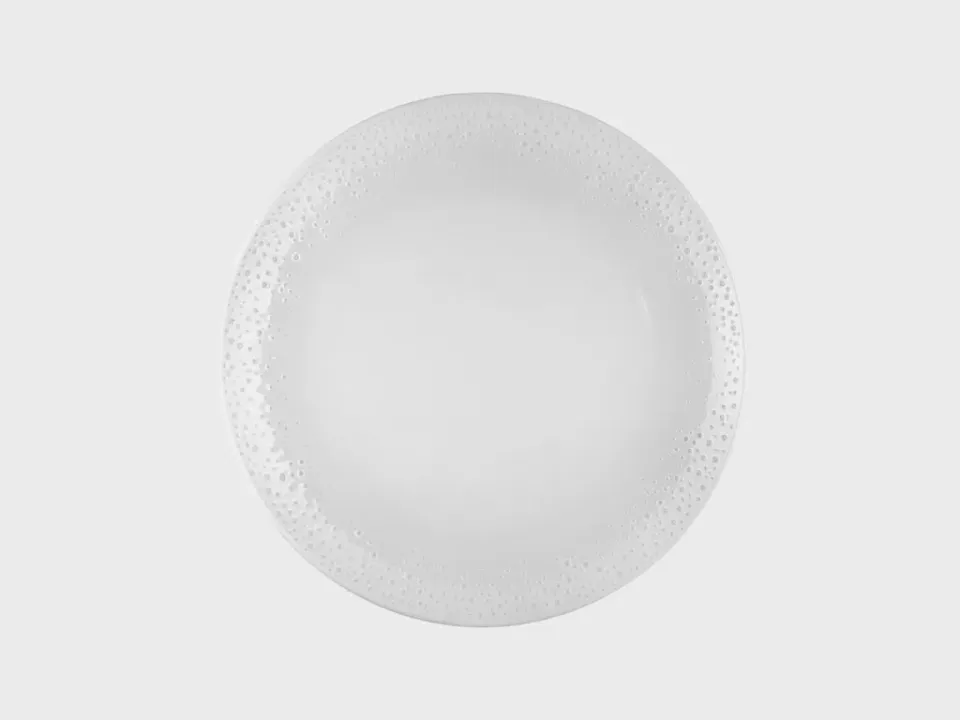Nymphenburg Hvide Koral Tallerken 27 cm hvid