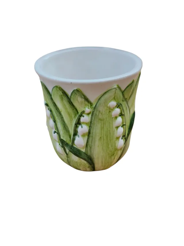 Les Ottomans Lily of the Valley drikkeglas håndmalet keramik