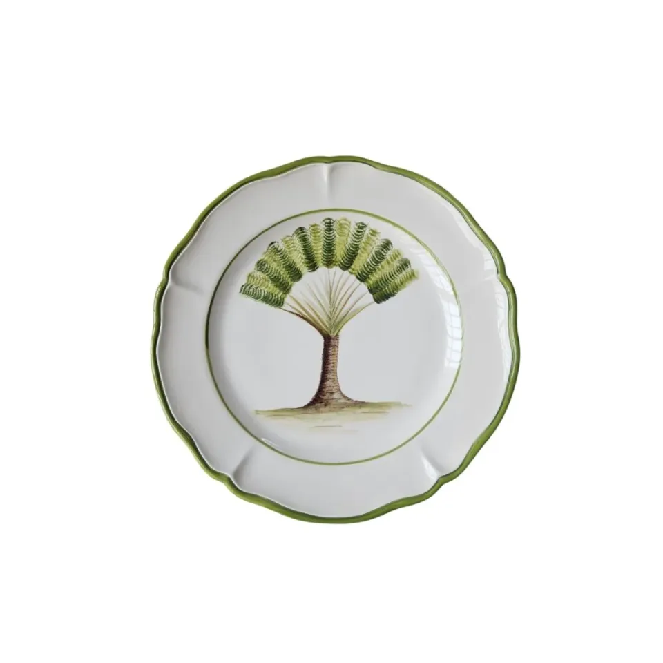 Les Ottomans Tree TTR04 desserttallerken håndmalet træ