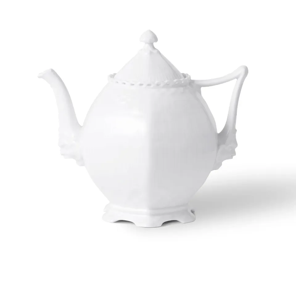 Kgl. Porcelæn Hvid Helblonde tekande 100 cl