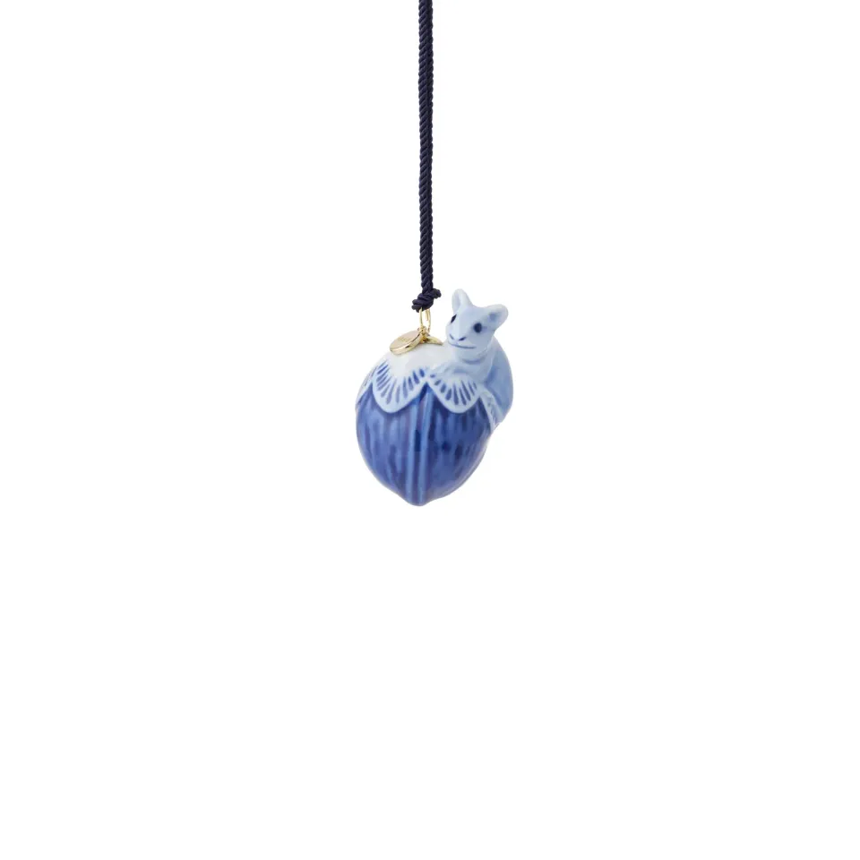Kgl. Porcelæn Blå Samlerartikler ornament mus 4,5 cm