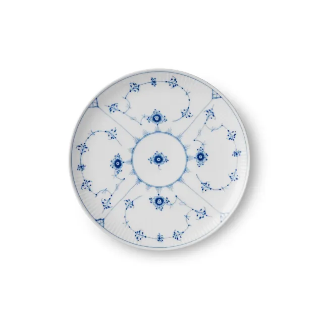 Royal Copenhagen Musselmalet Riflet tallerken coupe 19 cm
