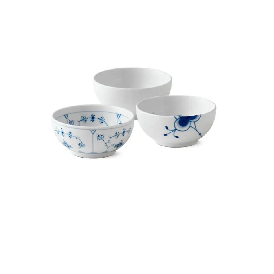 Kgl. Porcelæn Gifts With History skål 47 cl 3 stk porcelæn