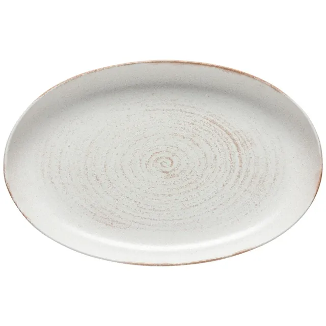 Costa Nova Vermont ovalt fad creme mat stentøj