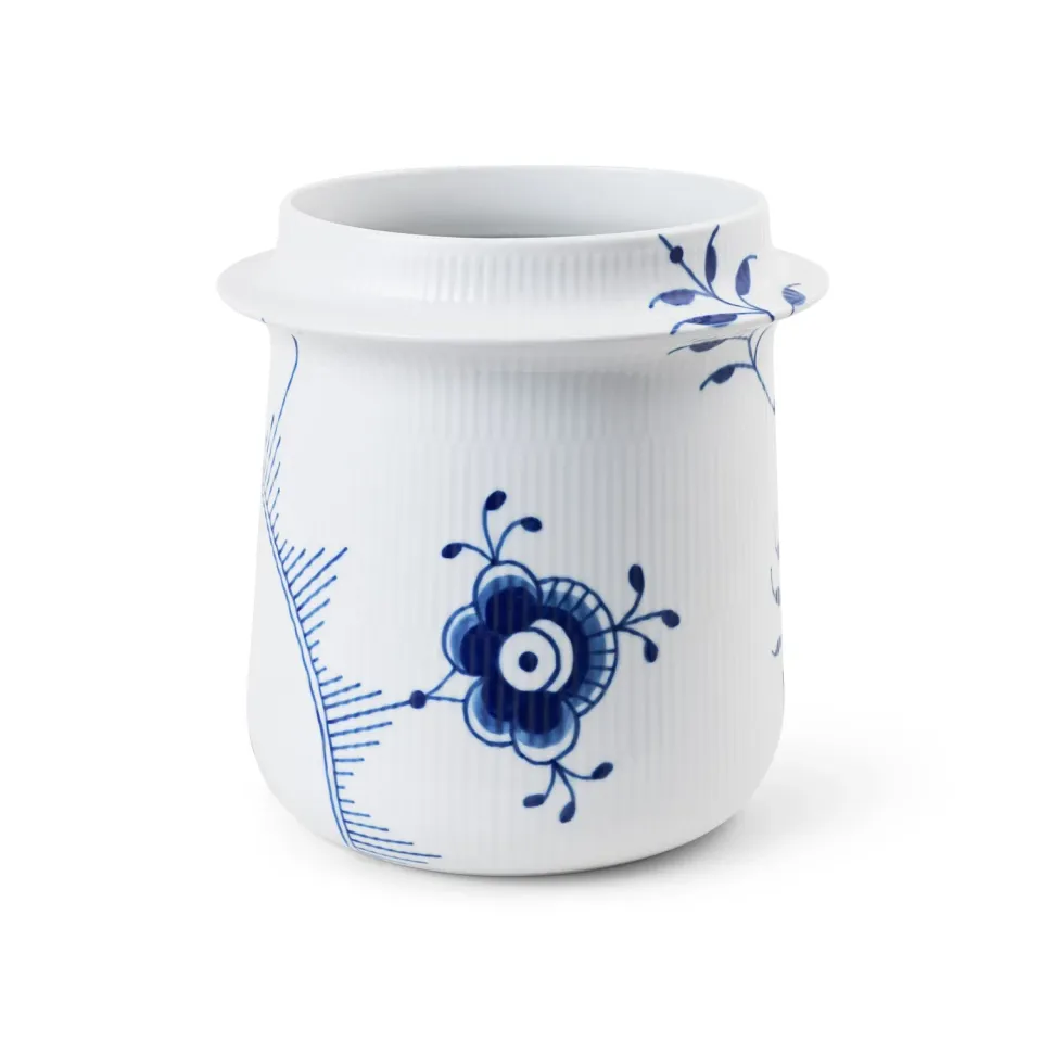 Kgl. Porcelæn Blå Mega Riflet vinkøler 21,5 cm