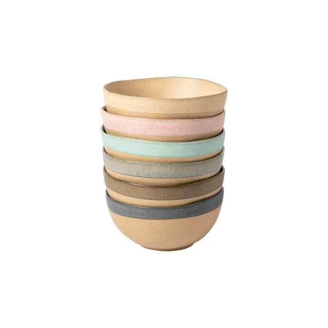 Costa Nova Arenito suppeskåle 6 stk multicolor stentøj