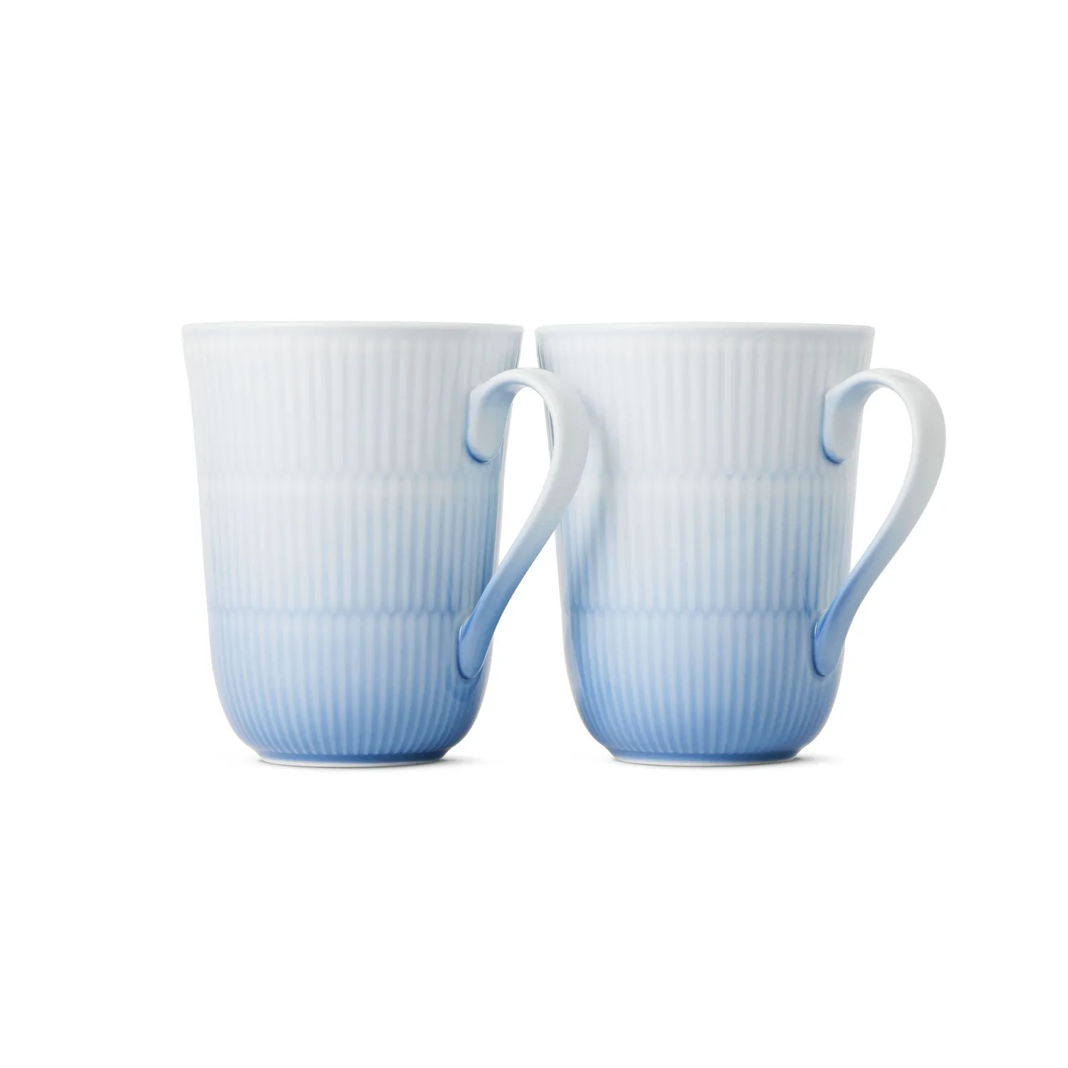 Kgl. Porcelæn Iris kop blå 36 cl 2 stk.
