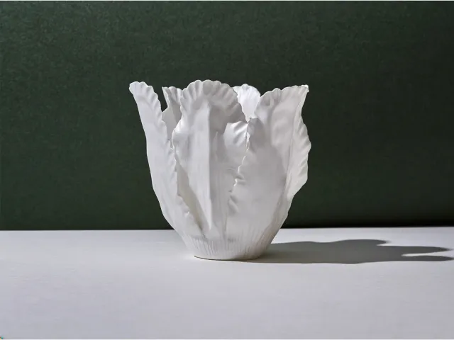 Nymphenburg Tulipan fyrfadsstage porcelæn