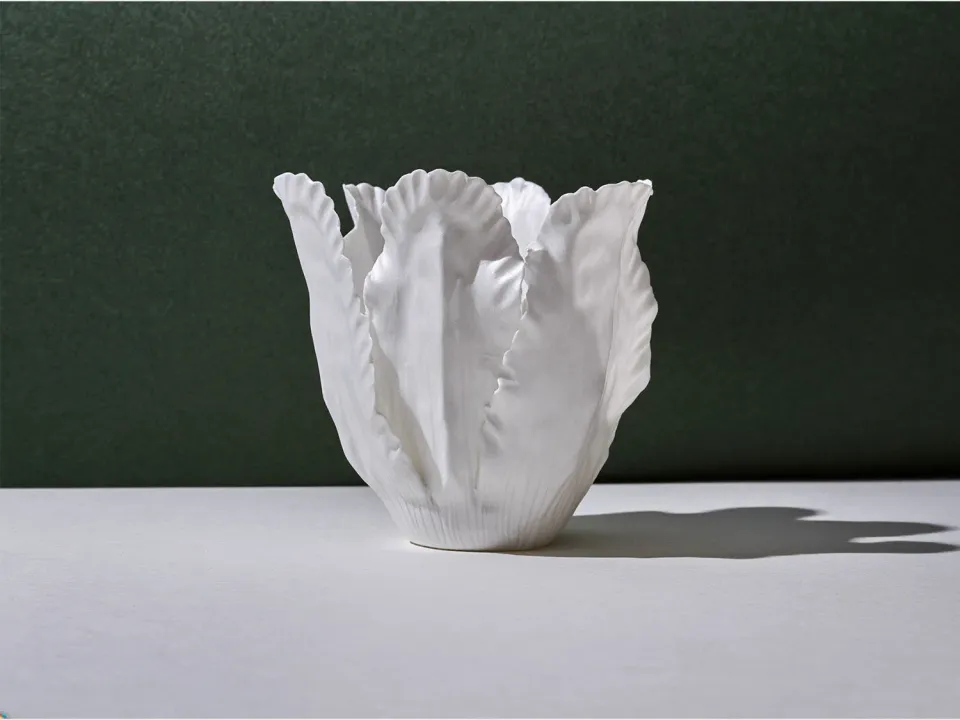 Nymphenburg Tulipan fyrfadsstage porcelæn