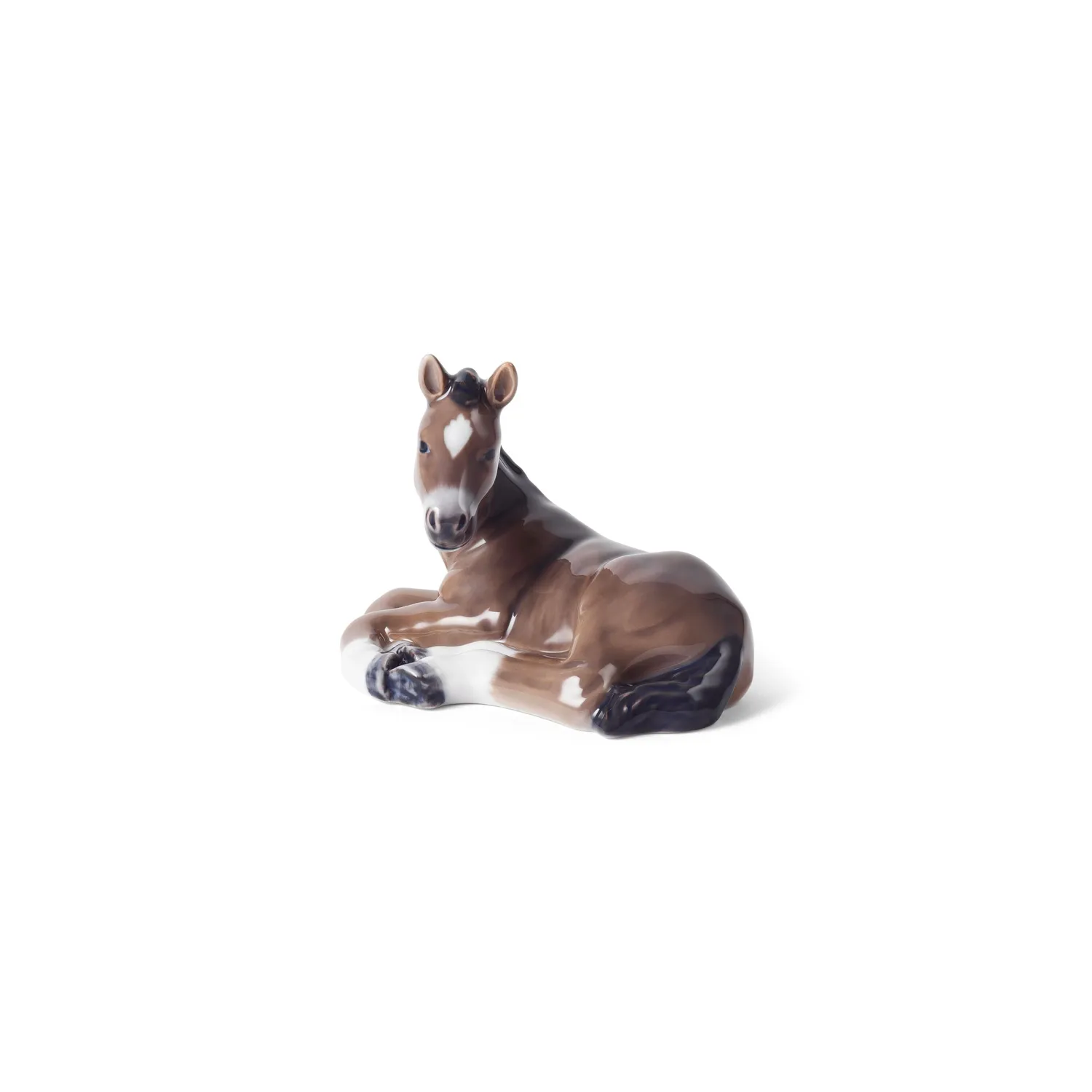 Kgl. Porcelæn Blå Samlerartikler stjernetegnsfigur hest 9 cm