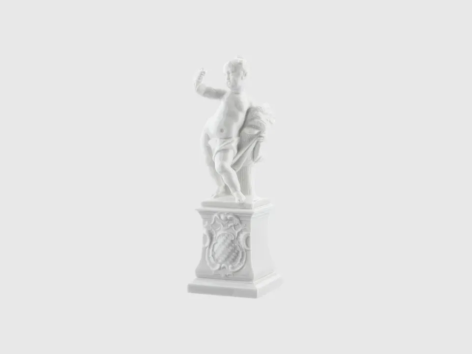 Nymphenburg Putto Ceres porcelænsfigur elfenben