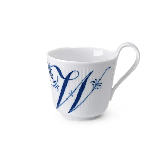 Kgl. Porcelæn Alfabet højhankskop W 33 cl porcelæn