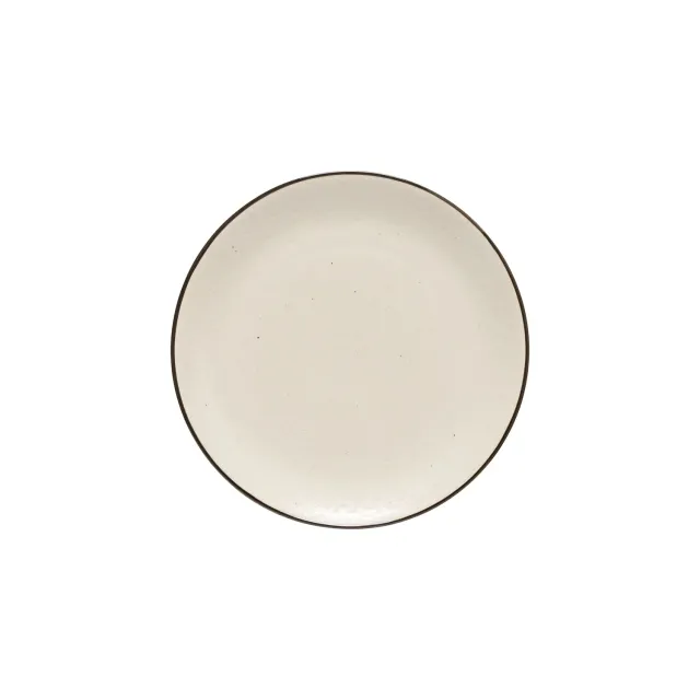 Costa Nova Augusta tallerken natural-black stentøj