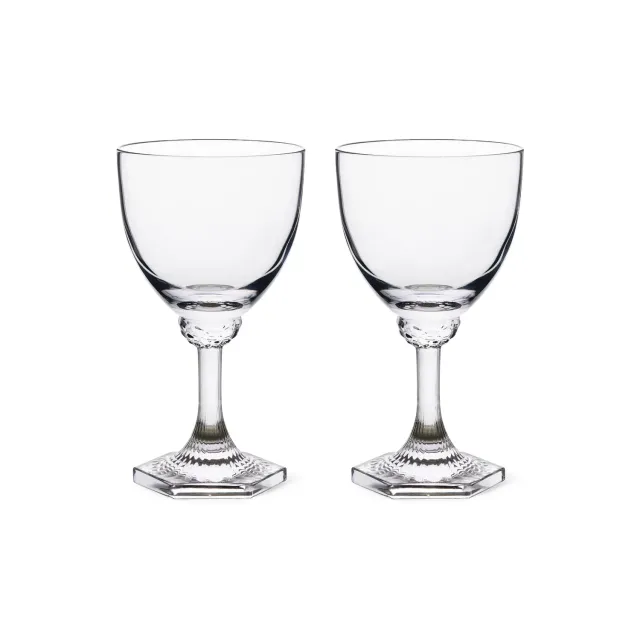 Kgl. Porcelæn Aurora vinglas 30 cl 2 stk krystal