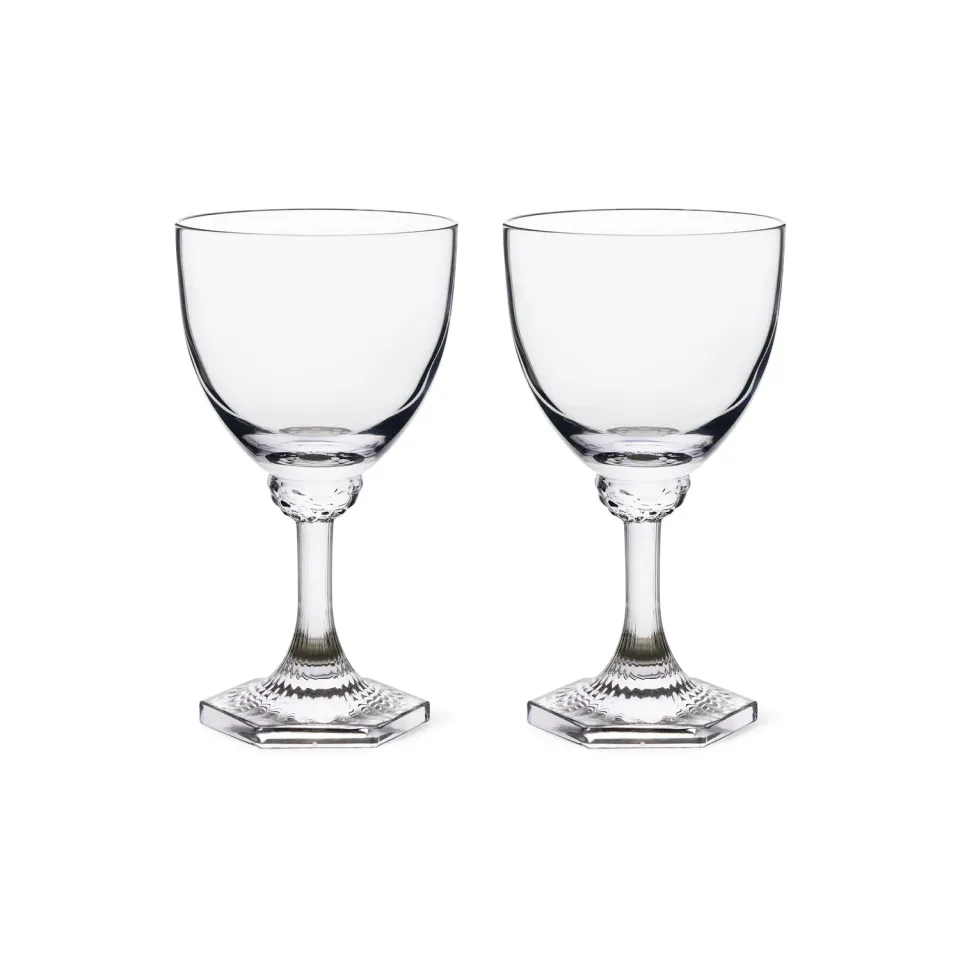 Kgl. Porcelæn Aurora vinglas 30 cl 2 stk krystal