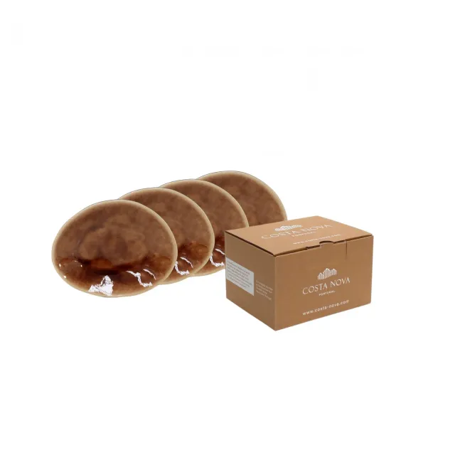 Costa Nova Riviera ovale tallerkener 16 cm terra 4 stk