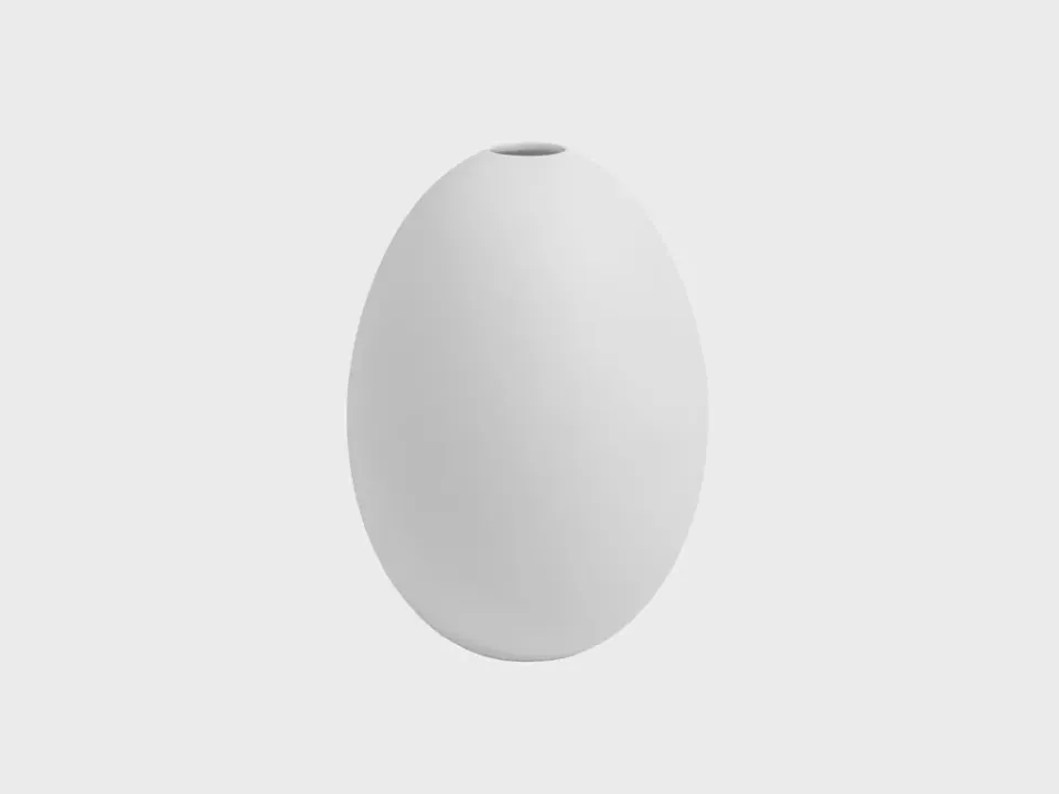 Nymphenburg Eivase vase hvid M