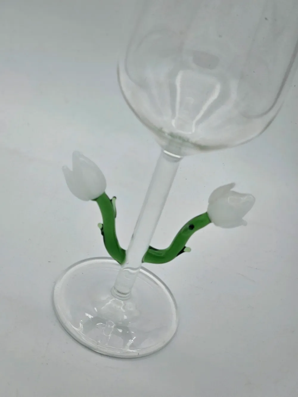 Les Ottomans Lily vinglas glas farvet elegant