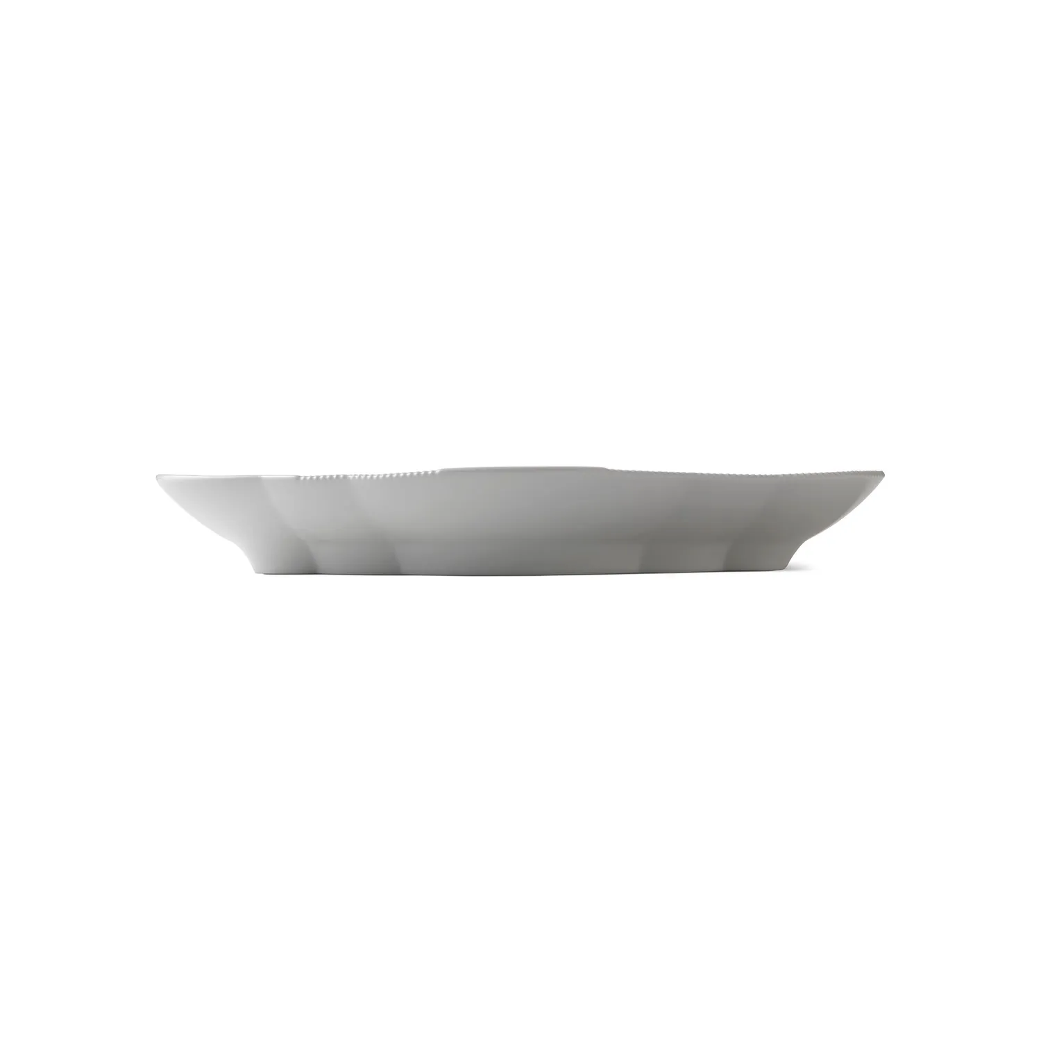 Kgl. Porcelæn Hvid Elements fad 38,5 cm serveringsfad