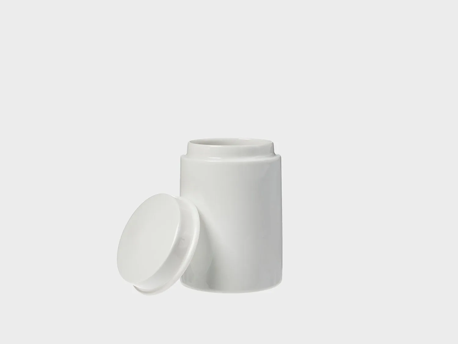 Nymphenburg Apothekerdose krukke porcelæn hvid Gr. 2