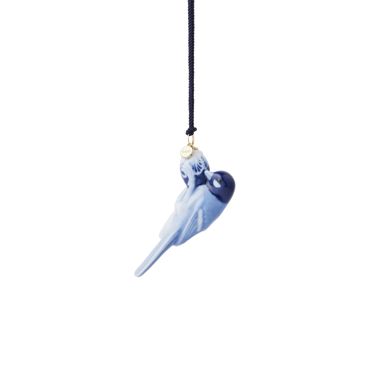 Kgl. Porcelæn Blå Samlerartikler ornament Mejse 8 cm