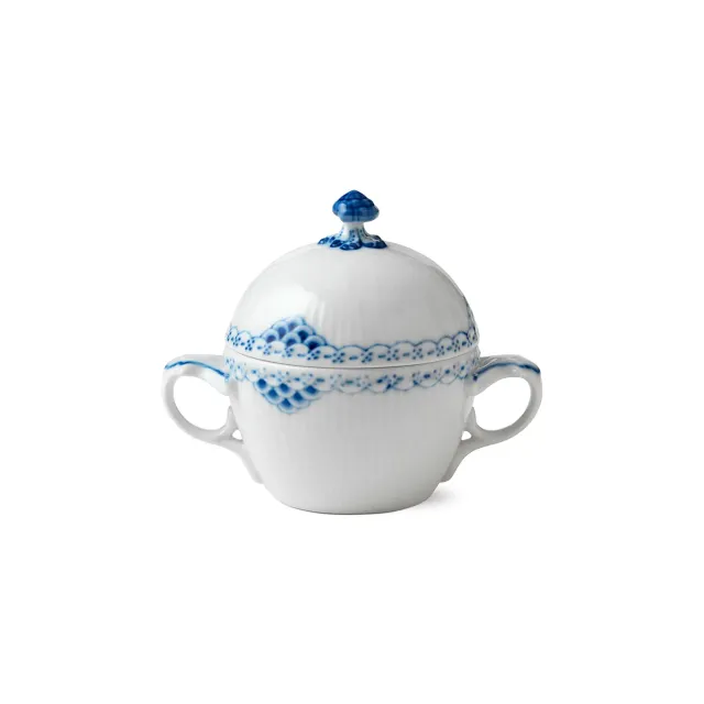 Kgl. Porcelæn Prinsesse sukkerskål med låg 20 cl blonde