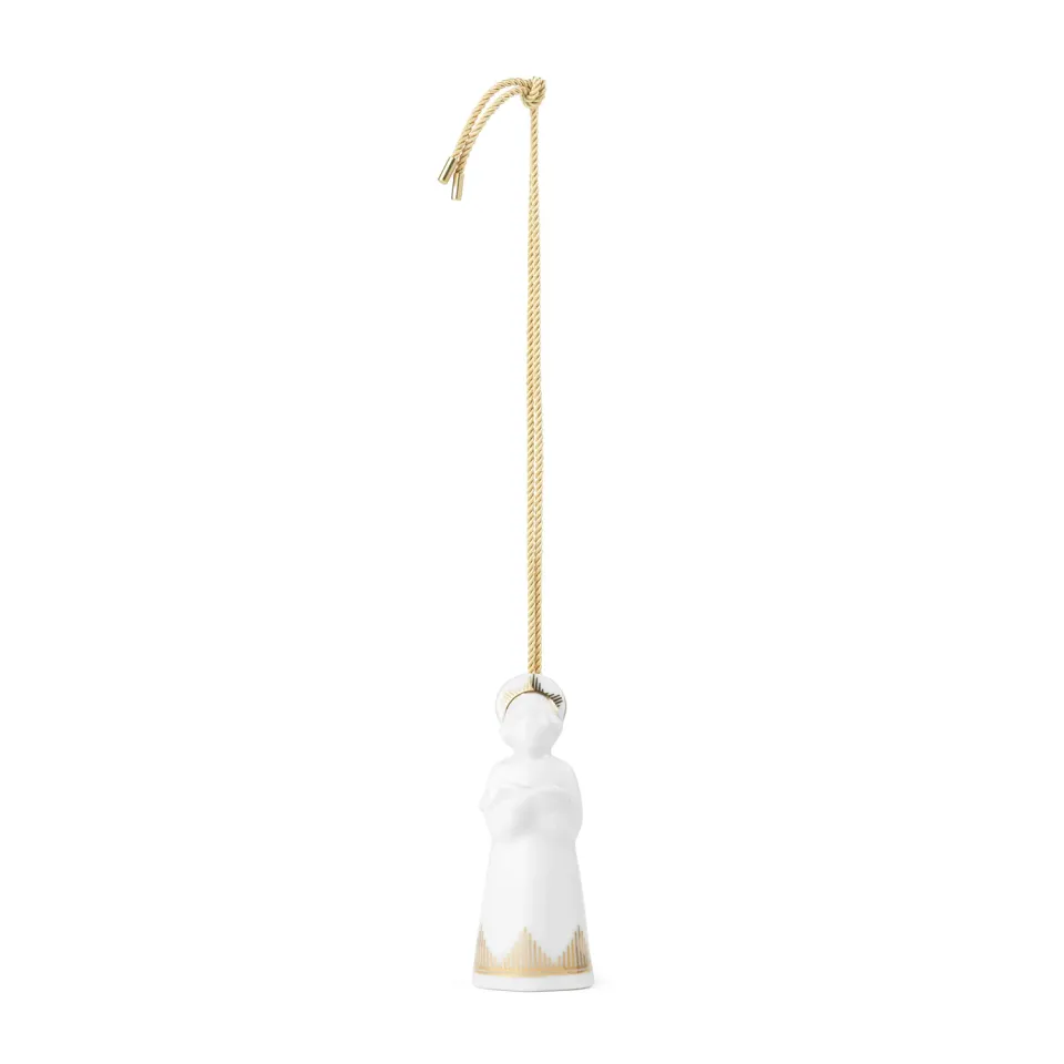 Kgl. Porcelæn Engel med salmebog 9,5 cm hvid