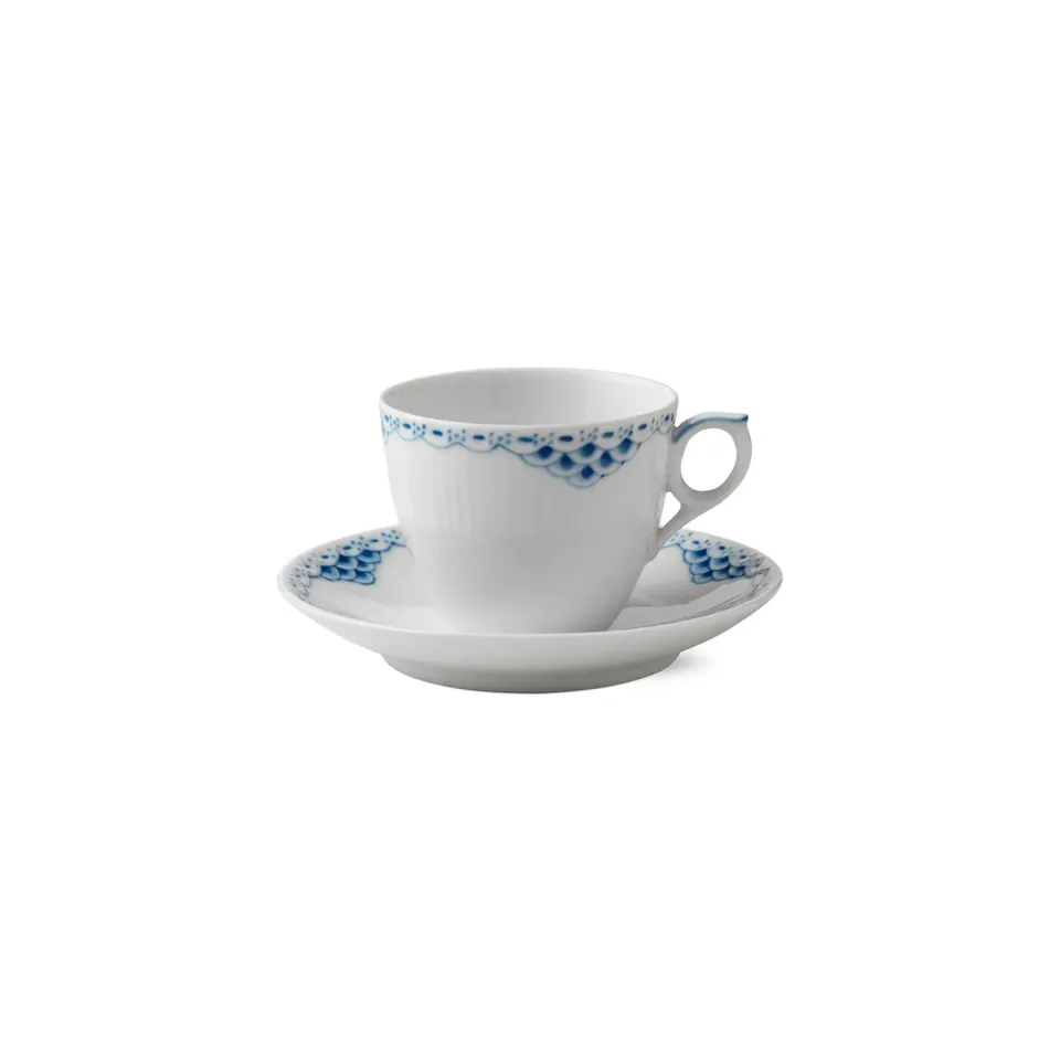 Royal Copenhagen Prinsesse kop med underkop 17 cl hvid