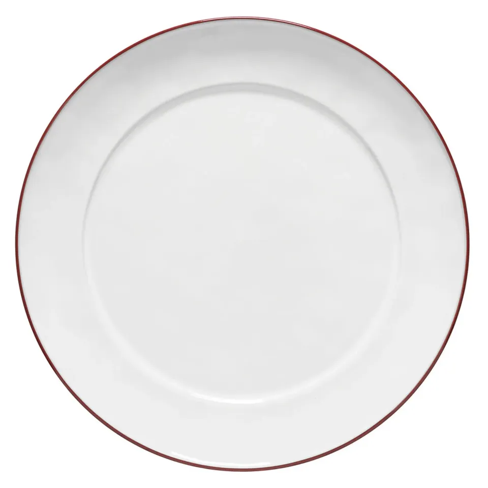 Costa Nova Beja Round Platter fad hvid rød stentøj