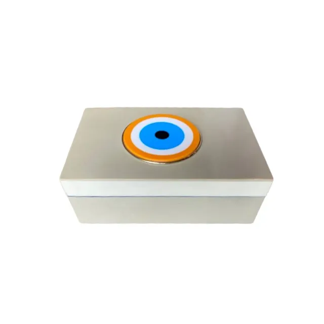Les Ottomans All-Seeing Eye æske resin hvid