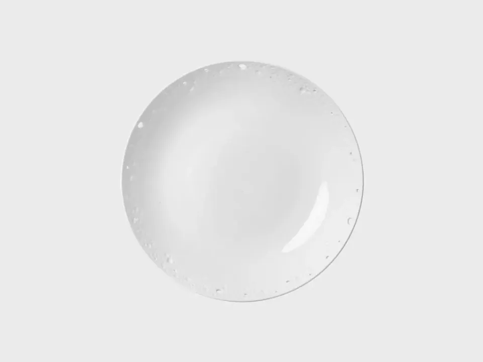 Nymphenburg Hvide Koralle skål hvid glaseret porcelæn