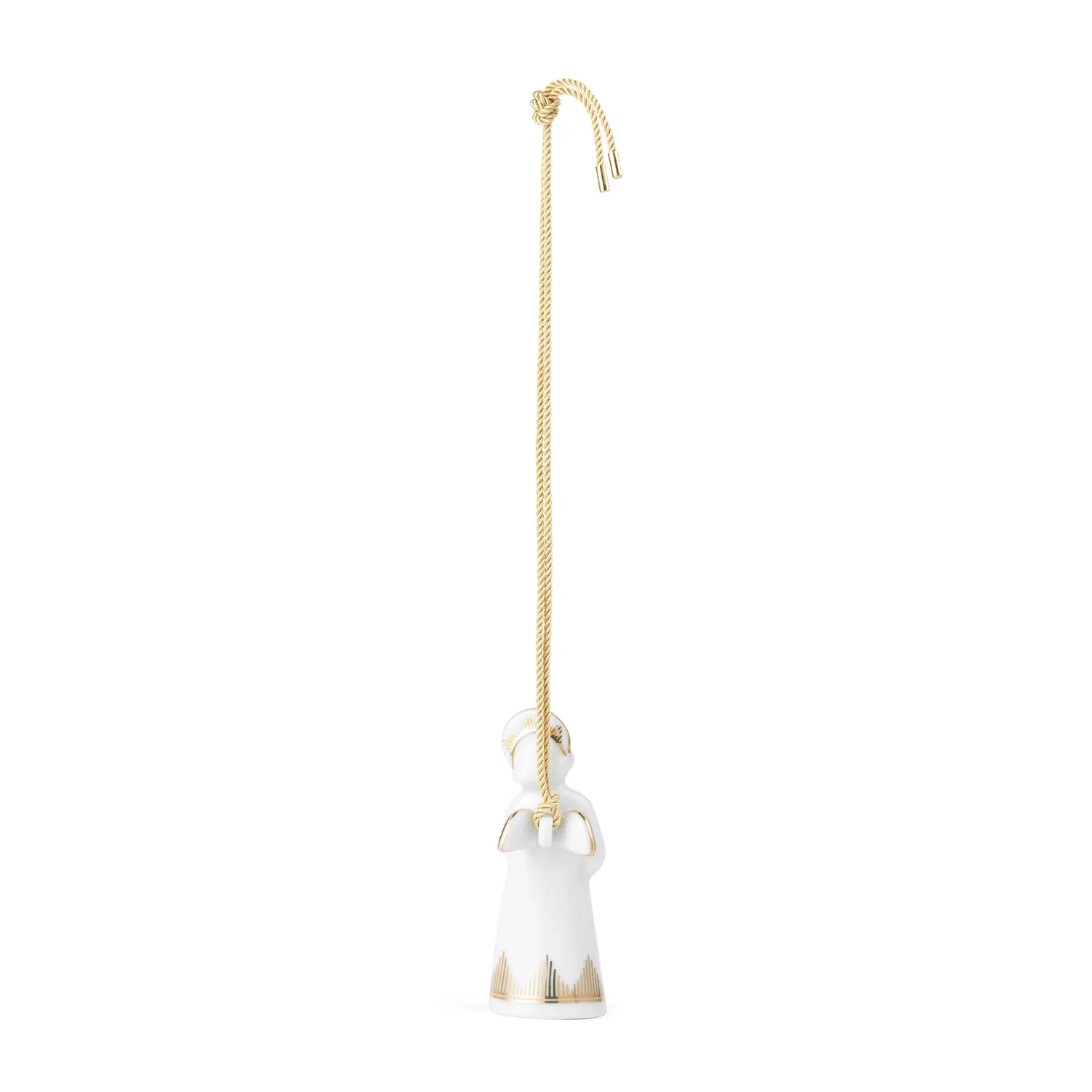 Kgl. Porcelæn Engel med violin juleengel 9,5 cm