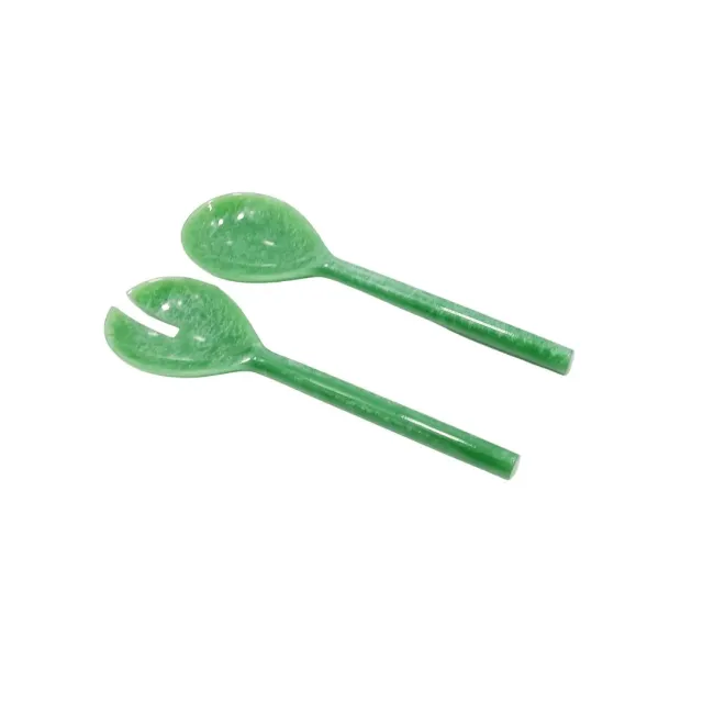 Les Ottomans Resin GRE04 salatsæt grøn 2 dele