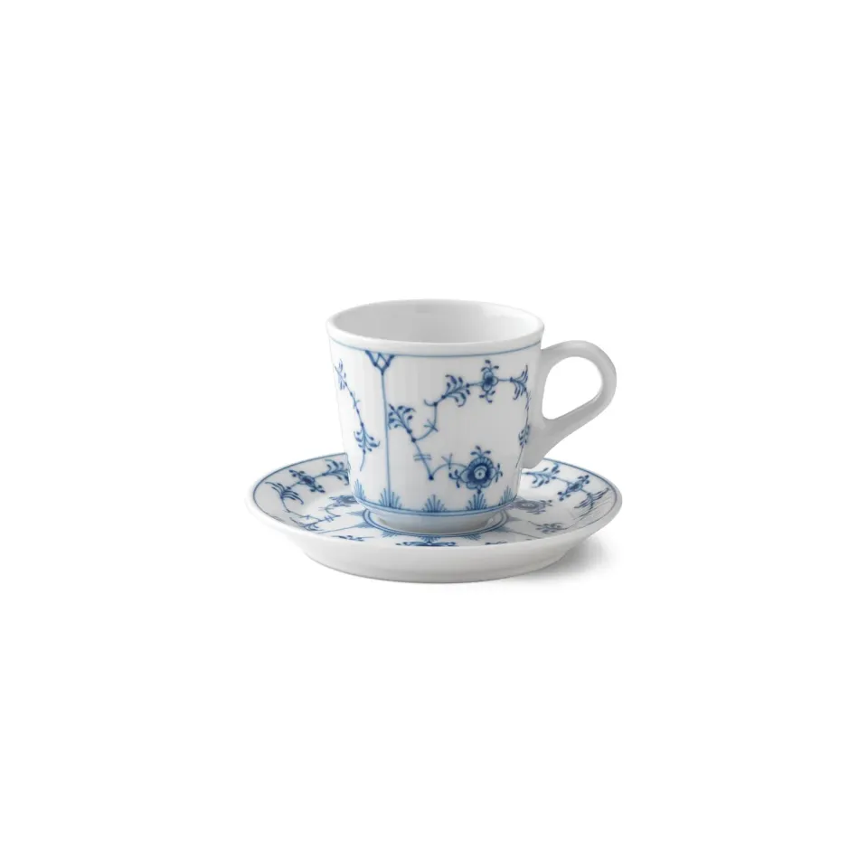 Royal Copenhagen Musselmalet Riflet espressokop 9 cl blå