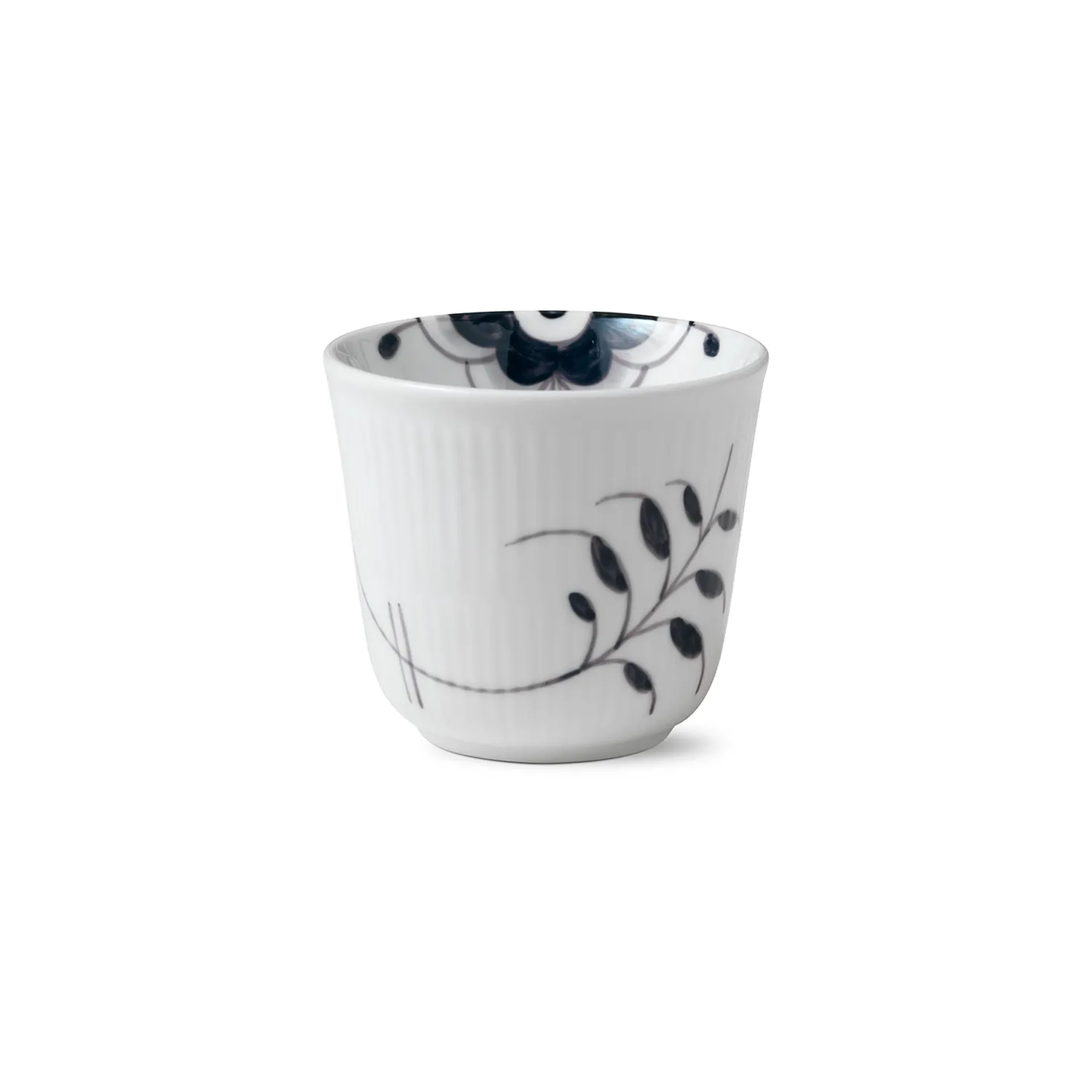 Kgl. Porcelæn Sort Mega Riflet termokrus 26 cl