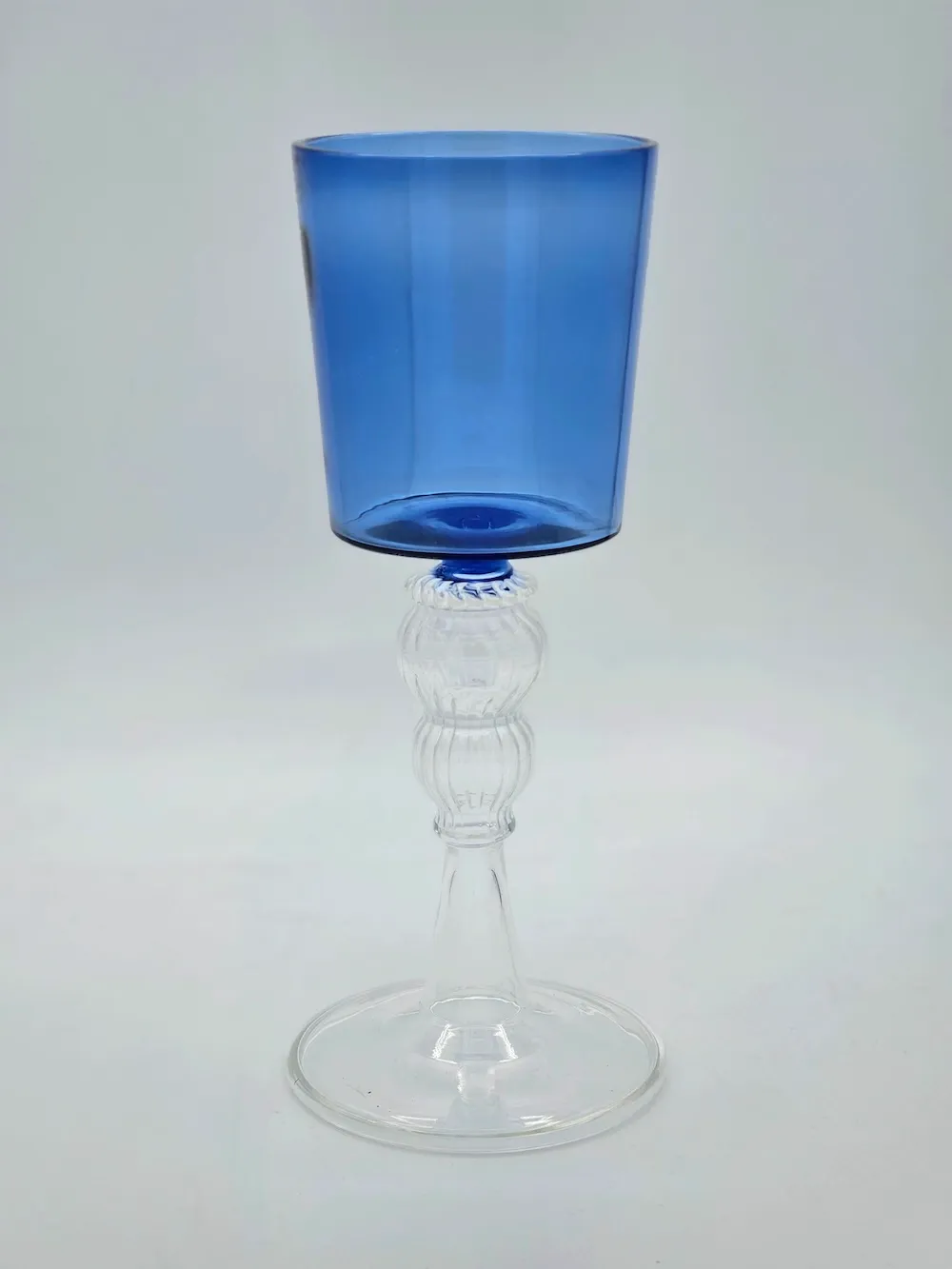 Les Ottomans Alto vinglas blå farvet glas